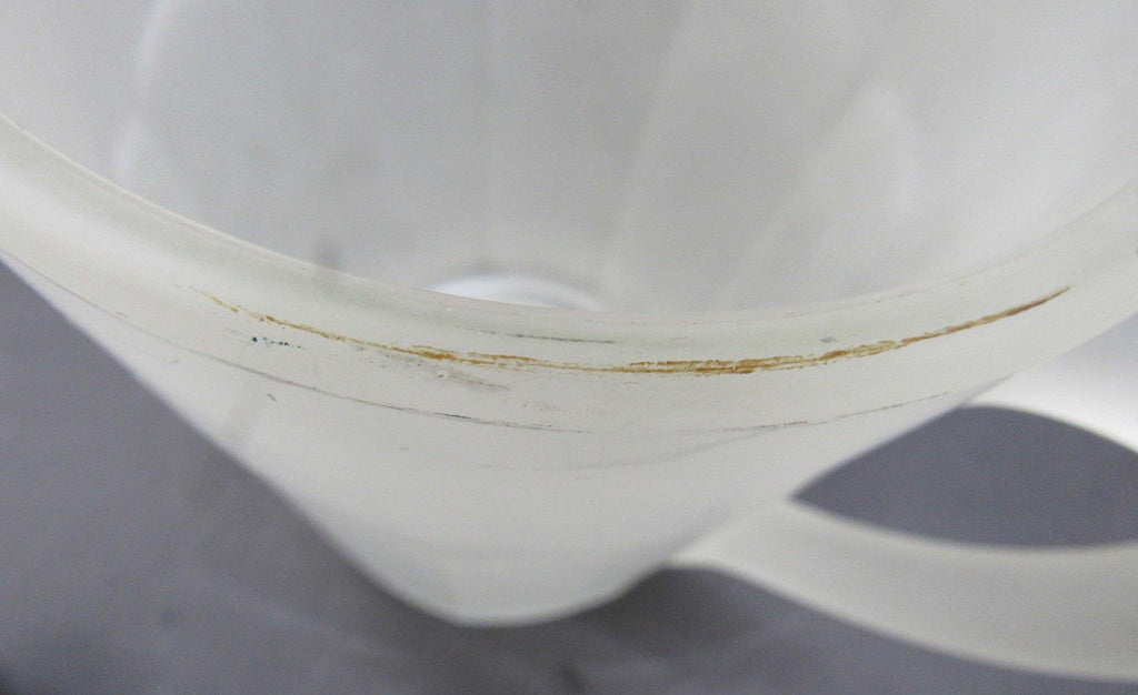 1970s–1980s Tiara Indiana Glass Frosted Satin Paneled Patio Pitcher
