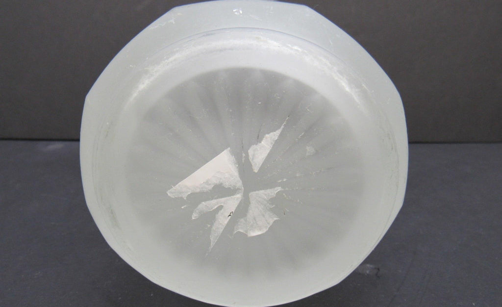 1970s–1980s Tiara Indiana Glass Frosted Satin Paneled Patio Pitcher