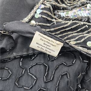 1980s–1990s Stenay Silk Beaded Sequin Dress, Size 12