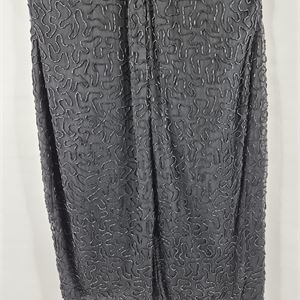 1980s–1990s Stenay Silk Beaded Sequin Dress, Size 12