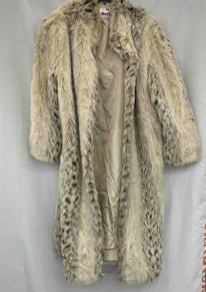 Monterey Fashion long leopard print coat, size 24W, view 7