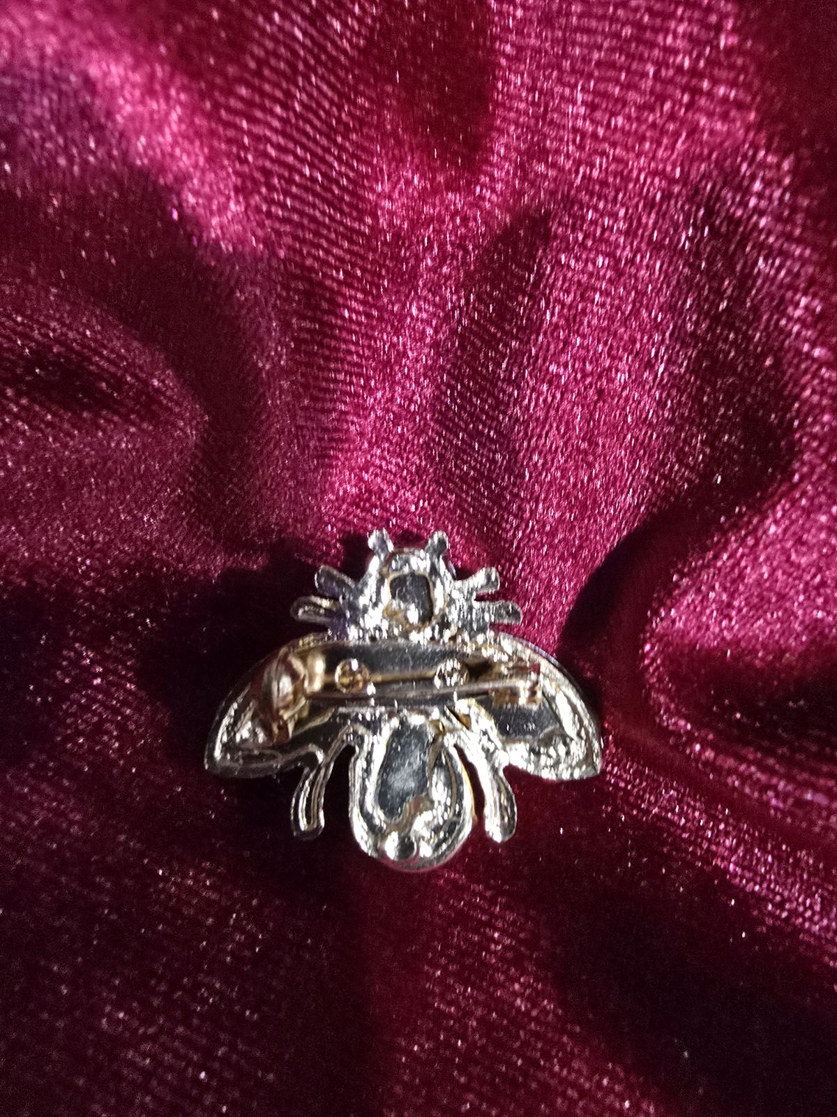 Whimsical Jewel Fly Brooch | Blue & Green Faceted Crystal Insect Pin