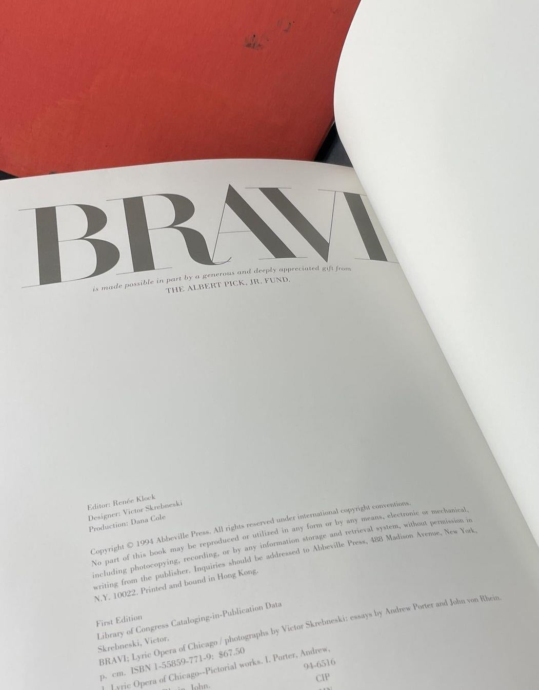 Collector's Edition Bravi by Victor Skrebneski for Lyric Opera of Chicago Signed by Victor Skrebneski (Fixes)