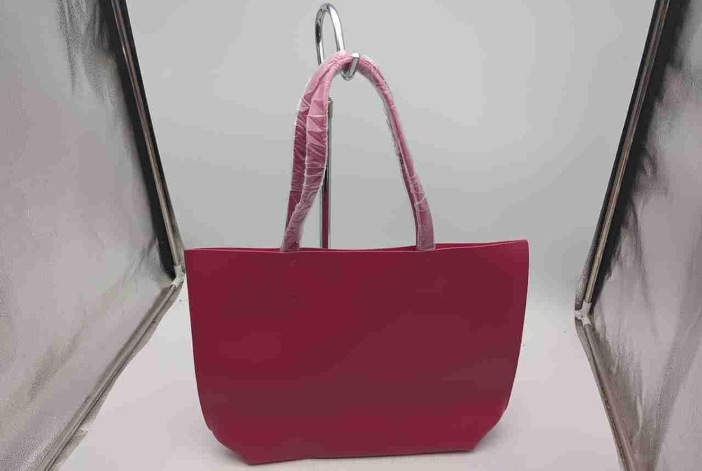 Christian Siriano Silhouette in Bloom Pink Tote Bag, Lightweight Floral Handle Shopper