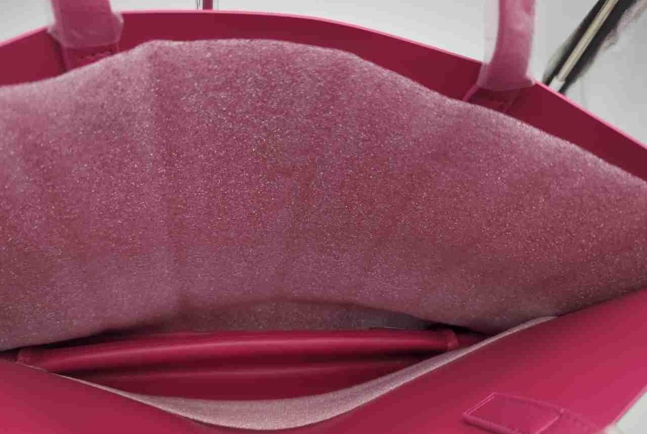 Christian Siriano Silhouette in Bloom Pink Tote Bag, Lightweight Floral Handle Shopper