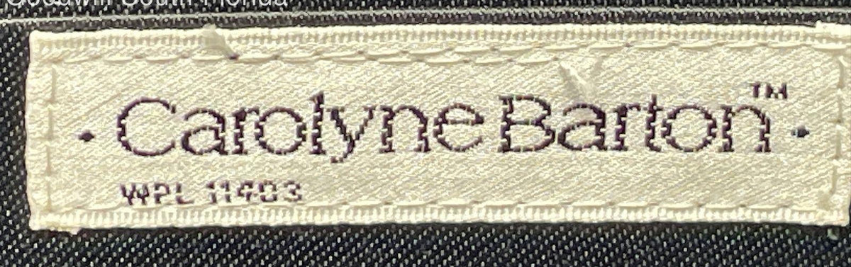 Carolyne Barton black velvet evening clutch with jeweled gold-tone medallion, view 4