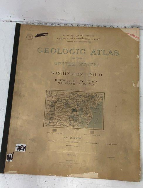 1900s–1910s Geologic Atlas of the United States Massanutten and Luray Folio Softcover