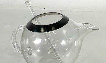 Orrefors Mingus Crystal Martini Pitcher by Gunnar Cyrén Swedish Cocktail Jug