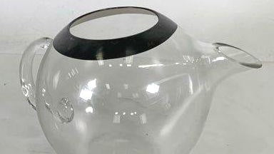 Orrefors Mingus Crystal Martini Pitcher by Gunnar Cyrén Swedish Cocktail Jug