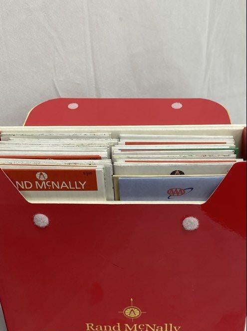 Rand McNally Map Collection Lot City and State Vintage Folded Maps 2 Boxes