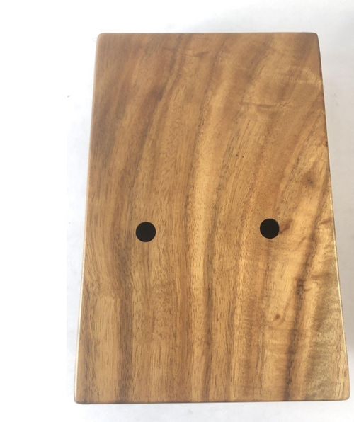 17-Key Kalimba Thumb Piano with Sun-Hole Design — Solid Wood