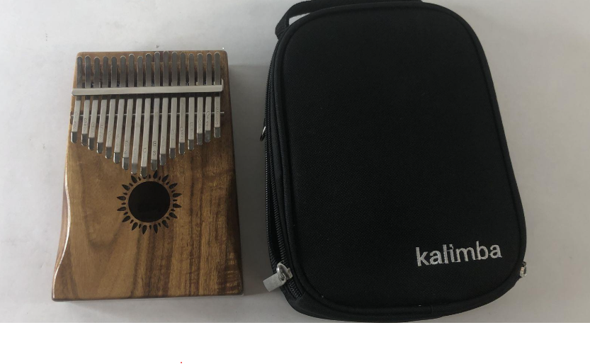 17-Key Kalimba Thumb Piano with Sun-Hole Design — Solid Wood