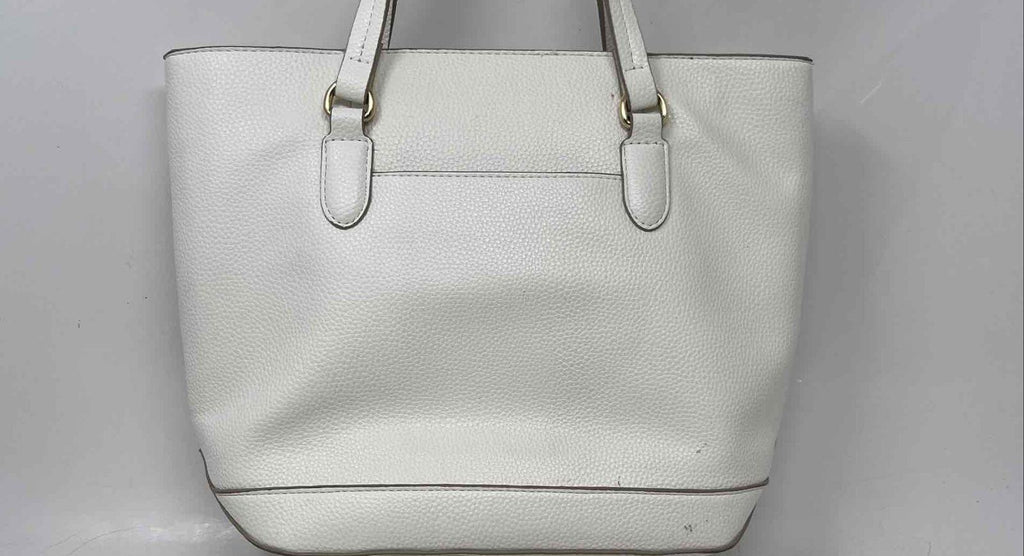 AGE REVIEW Nanette Lepore Womens White Inner Pockets Double Handle Shoulder Purse