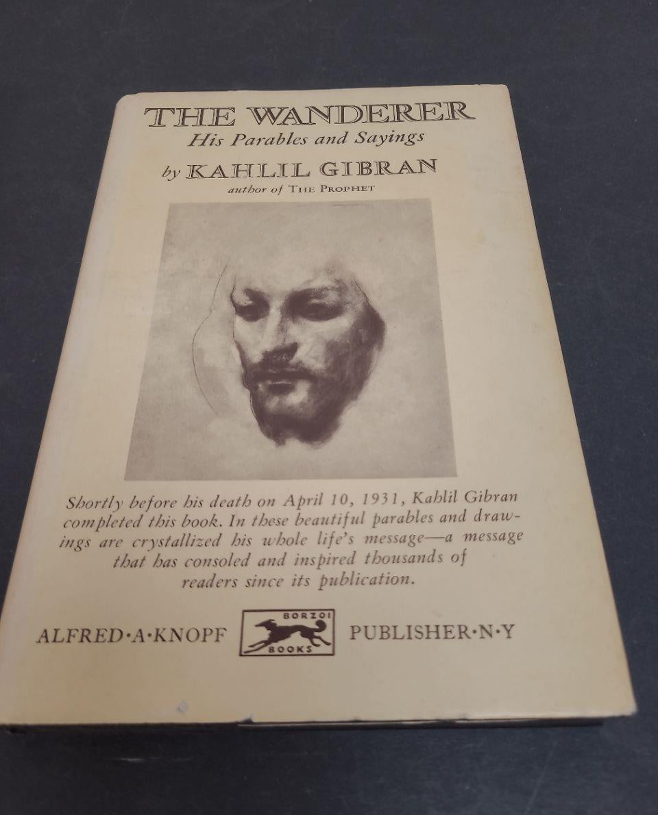 Three Kahlil Gibran Alfred A. Knopf cream hardcovers: A Tear and a Smile, The Wanderer, Sand and Foam, view 4