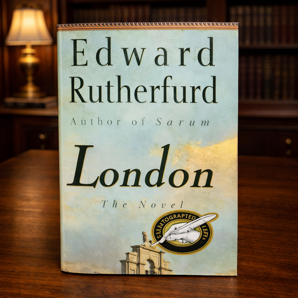 London The Novel by Edward Rutherfurd Signed by Edward Rutherfurd 1997 First Edition First Printing Crown Publishers Hardcover with Dust Jacket (Fixes)