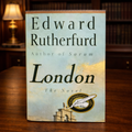 London The Novel by Edward Rutherfurd Signed by Edward Rutherfurd 1997 First Edition First Printing Crown Publishers Hardcover with Dust Jacket (Fixes)