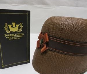 Goorin Bros. Eleni Rose Straw Hat | Size Large Brown Designer Hat with Original Box