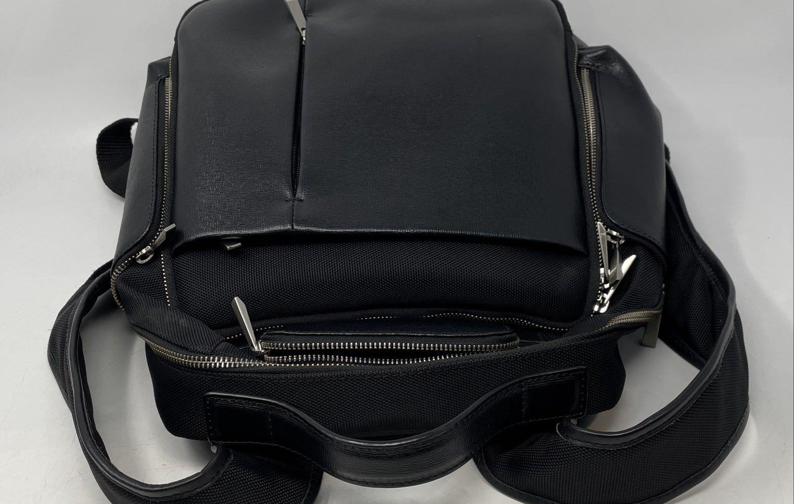 Barneys New York Black Designer Backpack with Adjustable Shoulder Straps