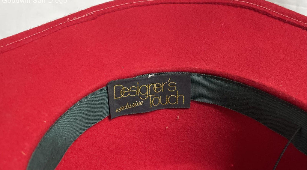 Geo. W. Bollman & Co. Red Doeskin Wool Felt Hat, Vintage Wide Brim Dress Hat