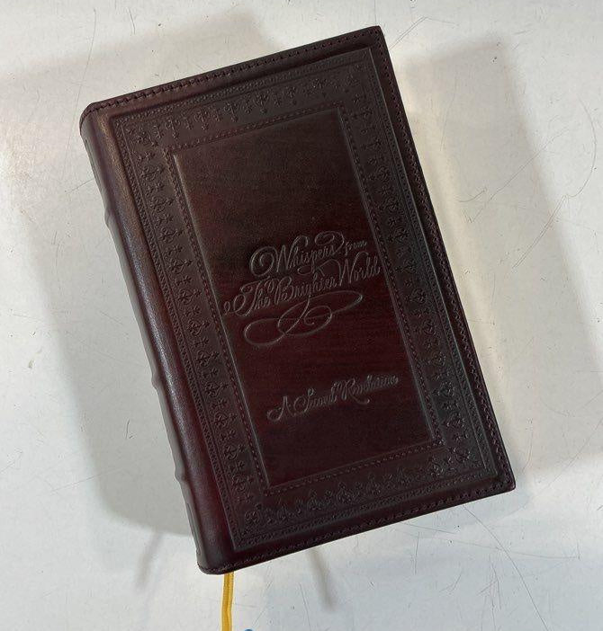 Whispers From The Brighter World: The Second Revelation, burgundy hardcover with slipcase, view 8