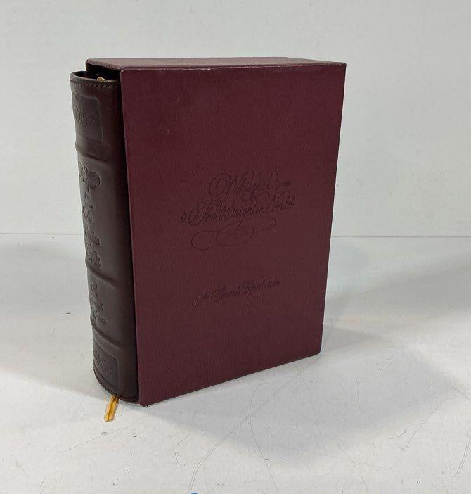 Whispers From The Brighter World: The Second Revelation, burgundy hardcover with slipcase, view 9