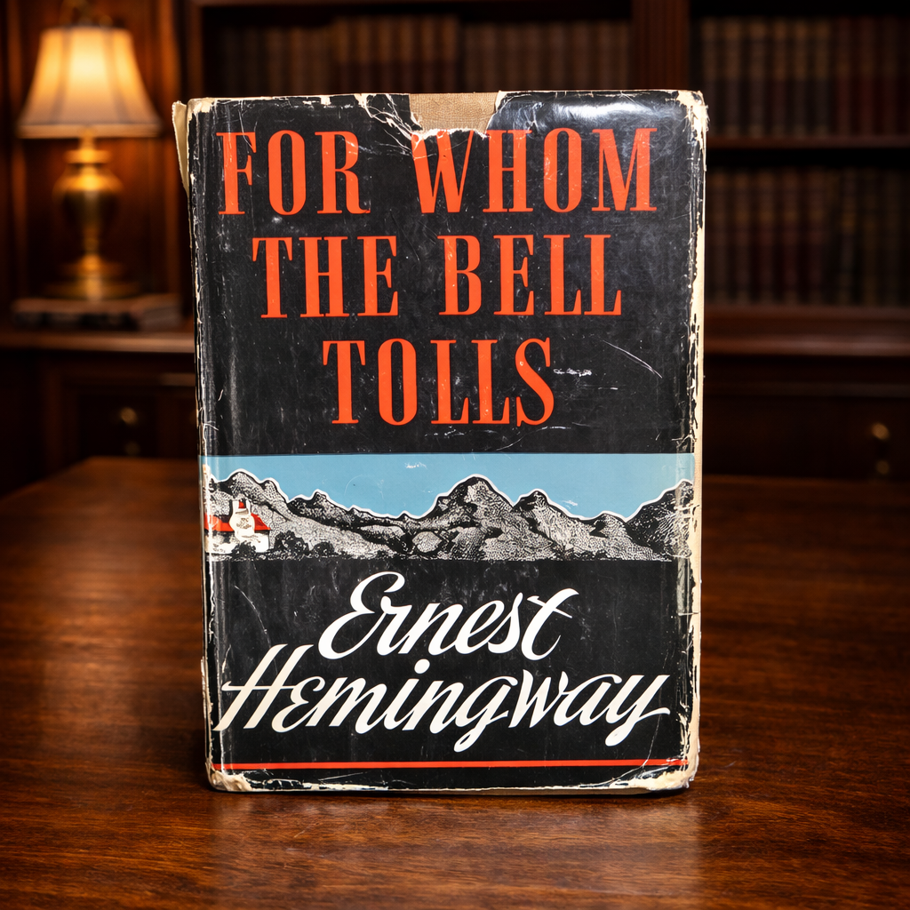 For Whom the Bell Tolls by Ernest Hemingway 1940 First Edition First Printing Scribners Hardcover with Dust Jacket A Printing