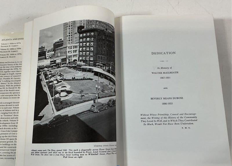 Atlanta and Environs Volume 1 by Franklin M. Garrett, hardcover with dust jacket, view 4