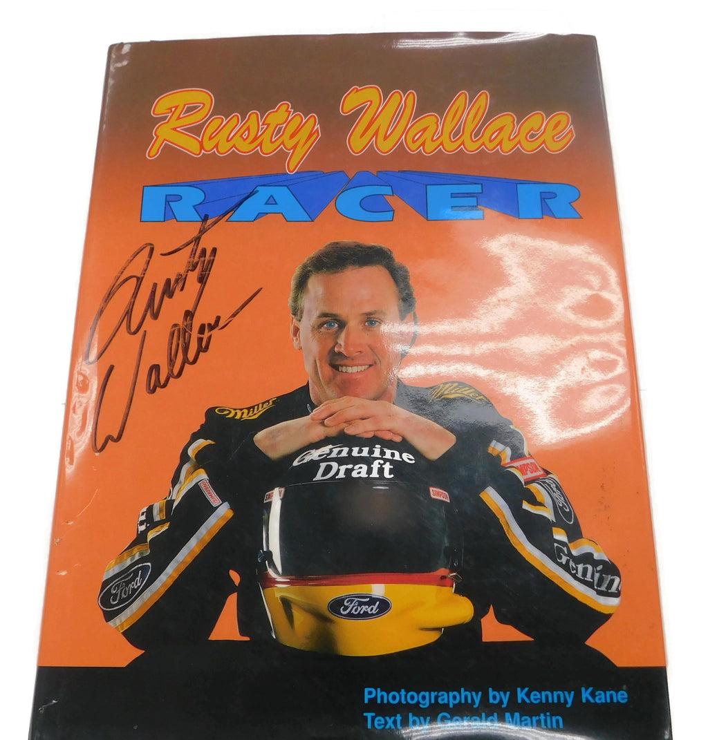 Rusty Wallace Racer by Gerald Martin Signed by Gerald Martin 1994 Hardcover (Fixes)