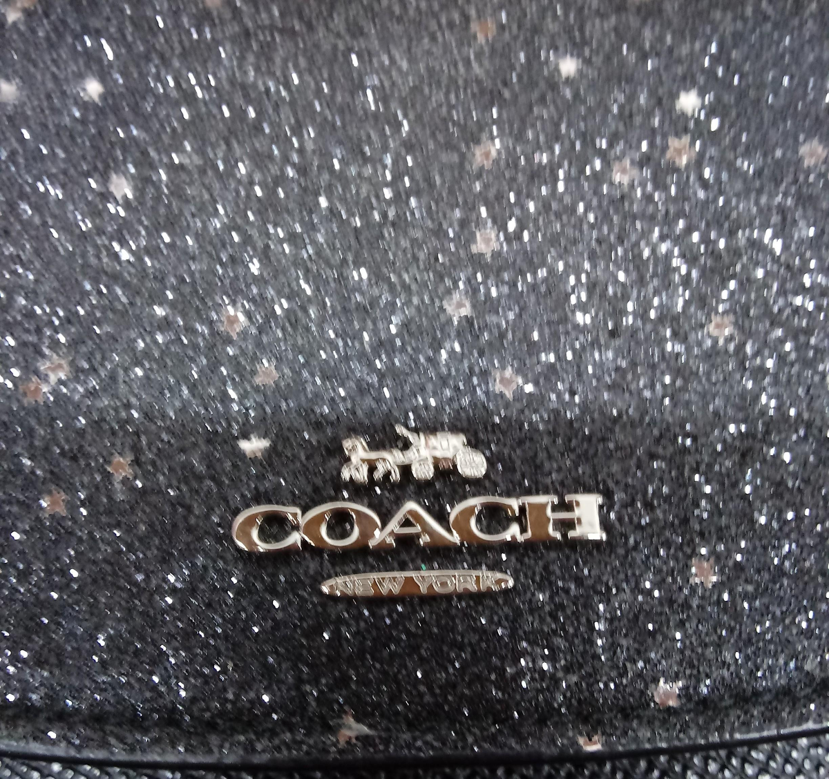 Coach Star Glitter Envelope Wallet with COA