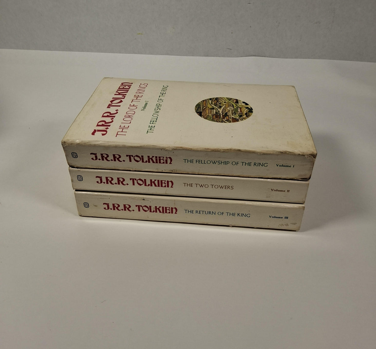 The Lord of the Rings boxed set by J.R.R. Tolkien, Ballantine three volumes in slipcase, view 2
