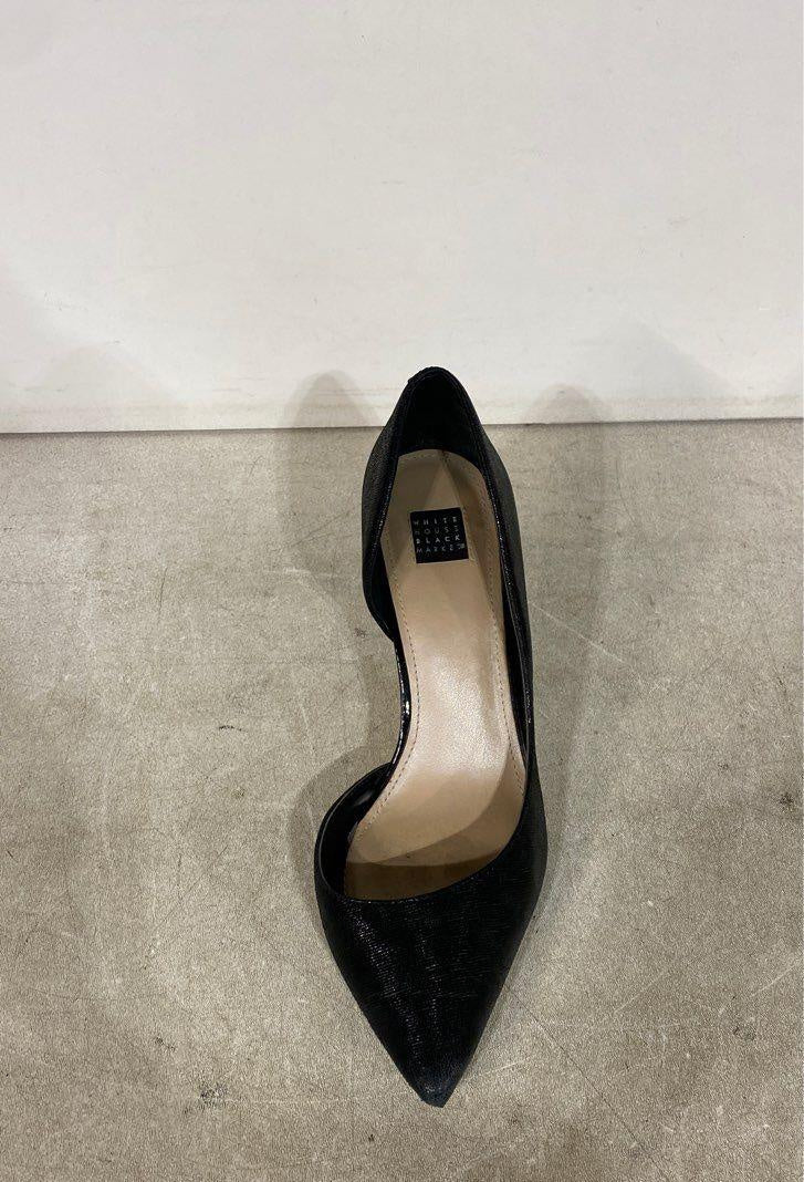 White House Black Market Ella Black Wavy Heel Pumps - Size 8.5