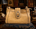 Rosetti Beige Shoulder Bag with Buckle Detail and Hidden Side Compartments