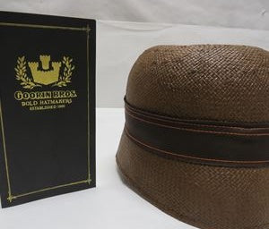 Goorin Bros. Eleni Rose Straw Hat | Size Large Brown Designer Hat with Original Box