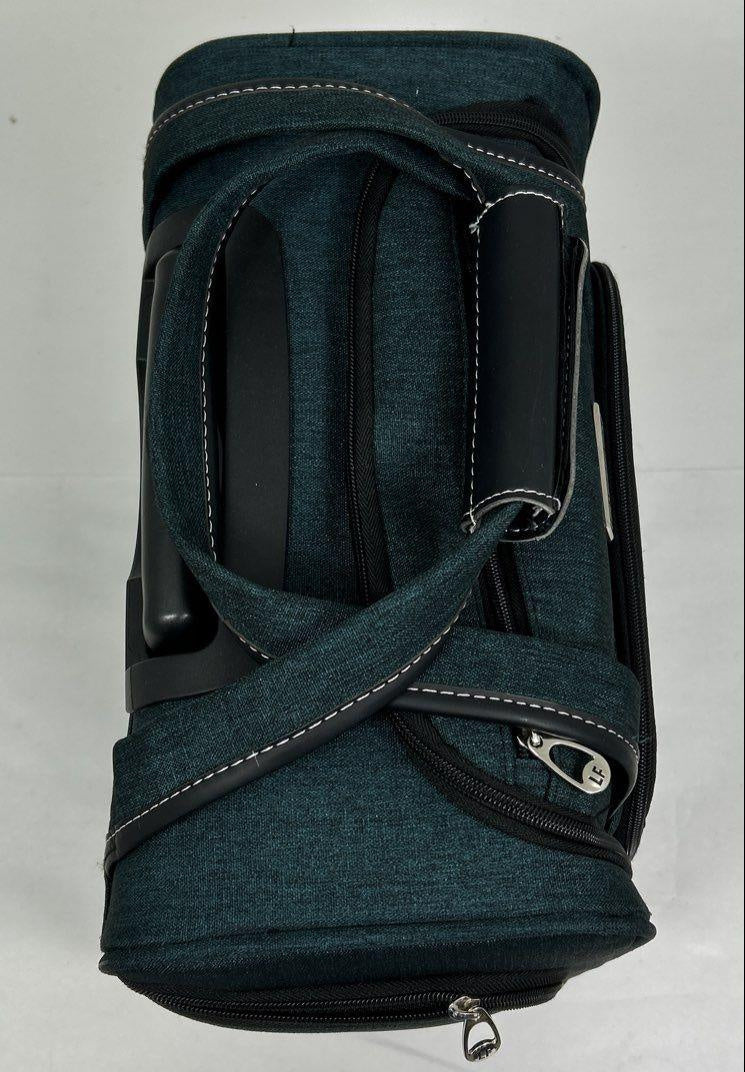 London Fog Teal Carry-On Suitcase, Compact Rolling Travel Bag with Telescoping Handle