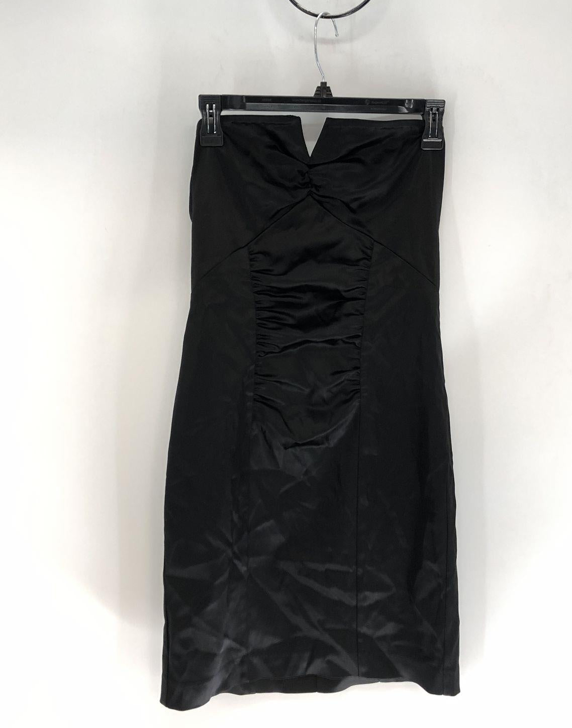 Nicole Miller Women's Black Short Strapless Body-Fitted Dress Size 10