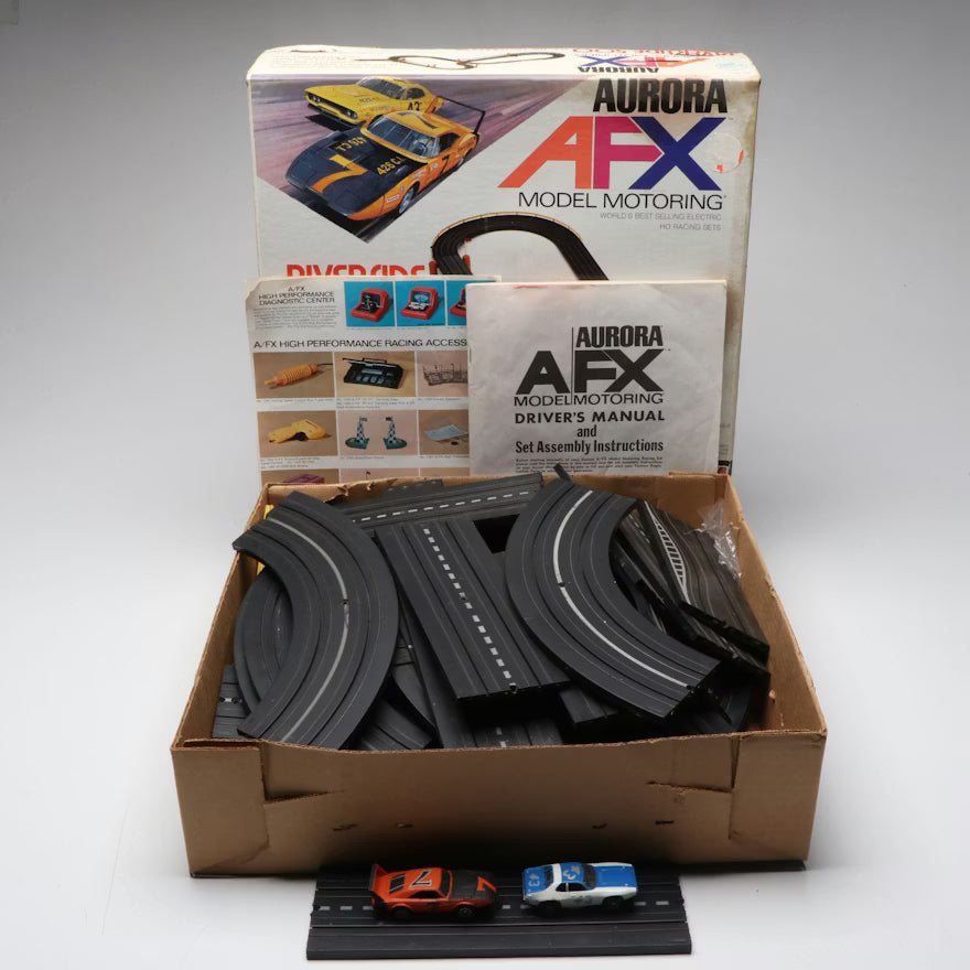 Vintage Aurora AFX Model Motoring Riverside 500 Electric HO Racing Set 1973