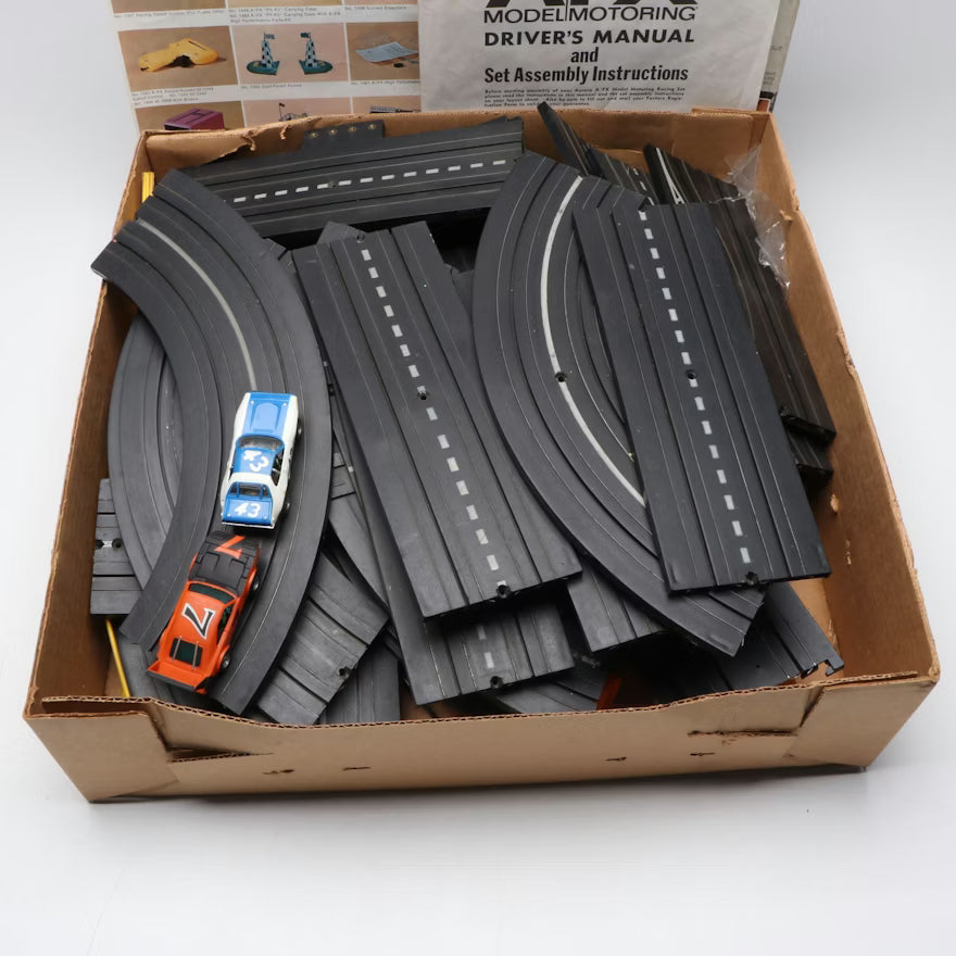 Vintage Aurora AFX Model Motoring Riverside 500 Electric HO Racing Set 1973