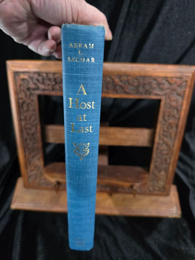 A Host at Last Abram L. Sachar Signed by Abram L. Sachar 1976 First Edition First Printing Inscribed Hardcover (Fixes)