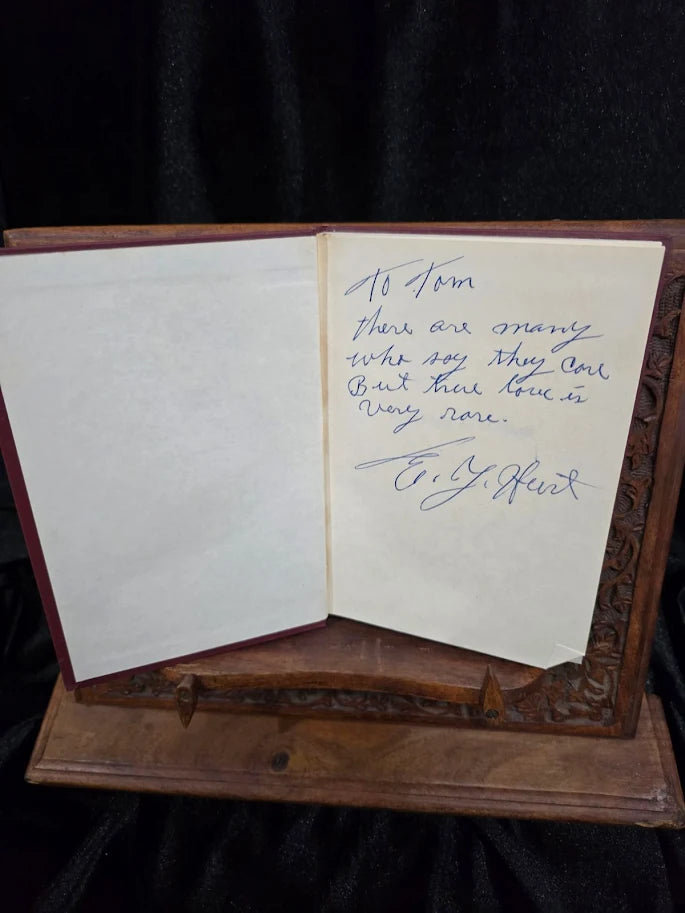 A Rainbow at Midnight by E. Y. Hurt 1971 Signed First Edition Inscribed to Tom