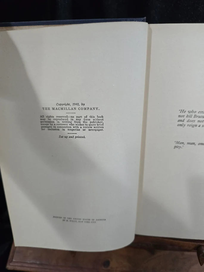 A Rainbow at Midnight by E. Y. Hurt 1971 Signed First Edition Inscribed to Tom