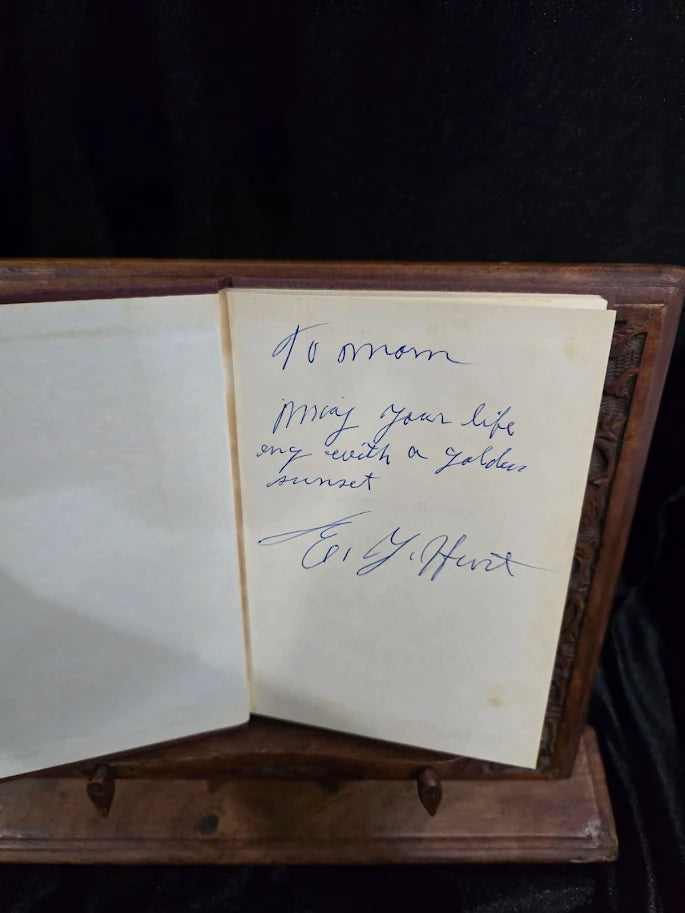 A Rainbow at Midnight by E Y Hurt 1971 Signed First Edition Inscribed To Mom