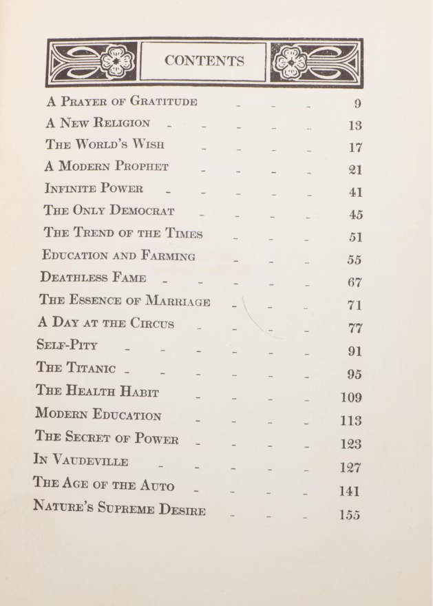 Hollyhocks and Goldenglow by Elbert Hubbard (1912) | Signed and Numbered Limited Edition