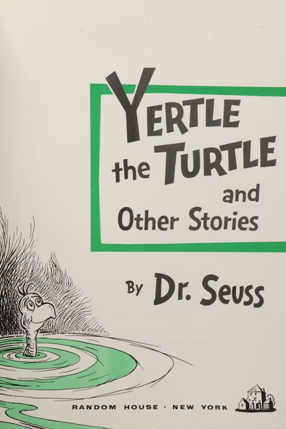 Yertle the Turtle and Other Stories by Dr. Seuss, 1958 Random House hardcover in dust jacket, view 5