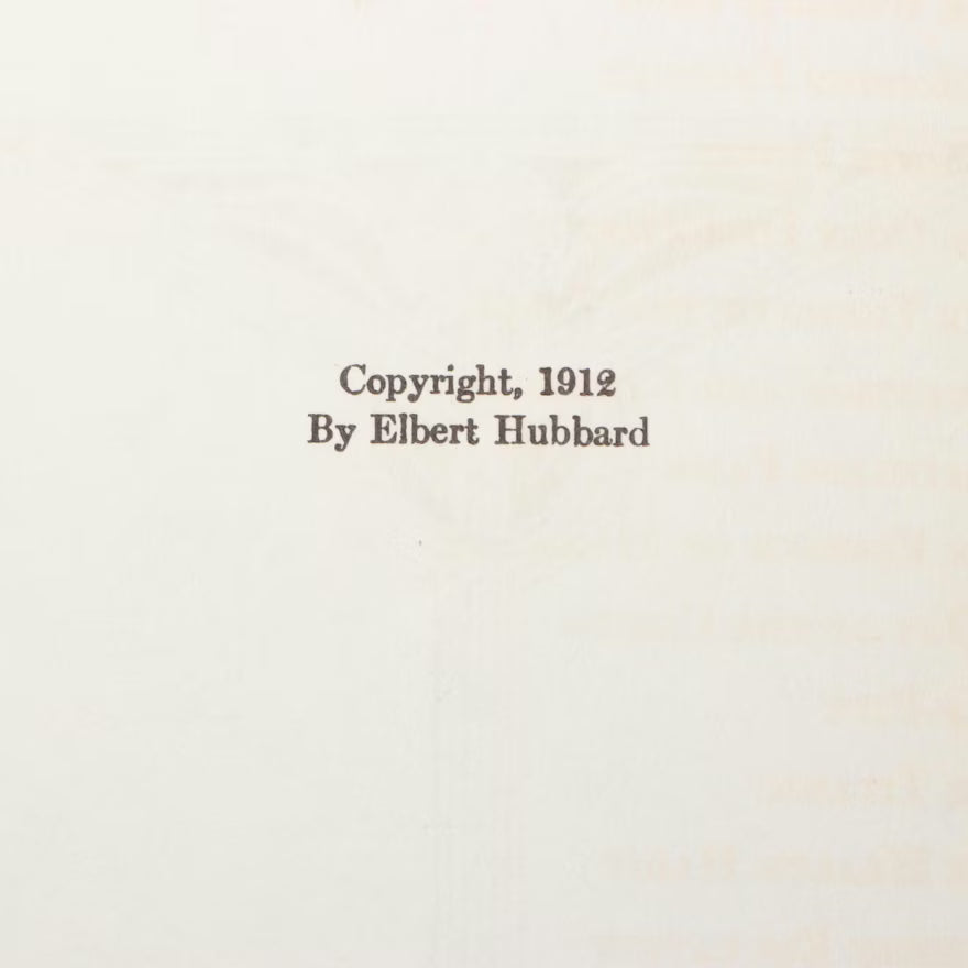 Hollyhocks and Goldenglow by Elbert Hubbard (1912) | Signed and Numbered Limited Edition