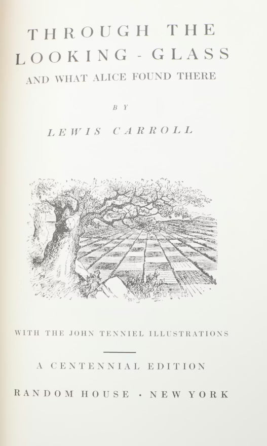 Alices Adventures in Wonderland and Through the Looking Glass by Lewis Carroll 1965 Centennial Edition Random House Boxed Set with Tenniel Illustrations