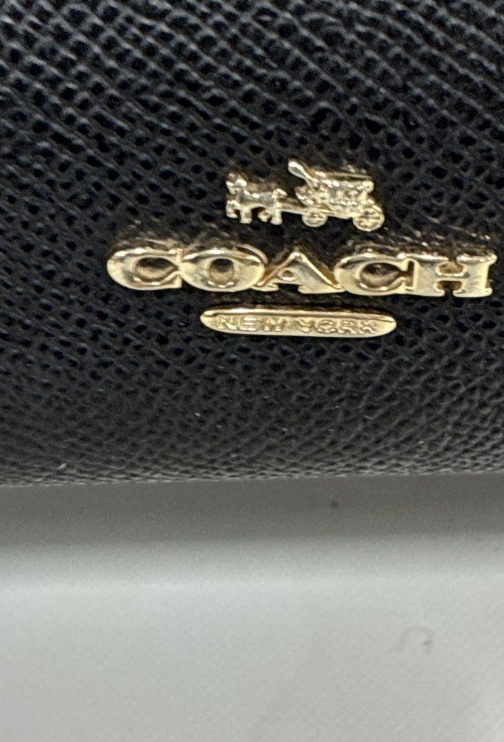 Coach Turnlock Carryall Black Pebbled Leather Shoulder Bag | Gold Hardware Structured Tote Purse