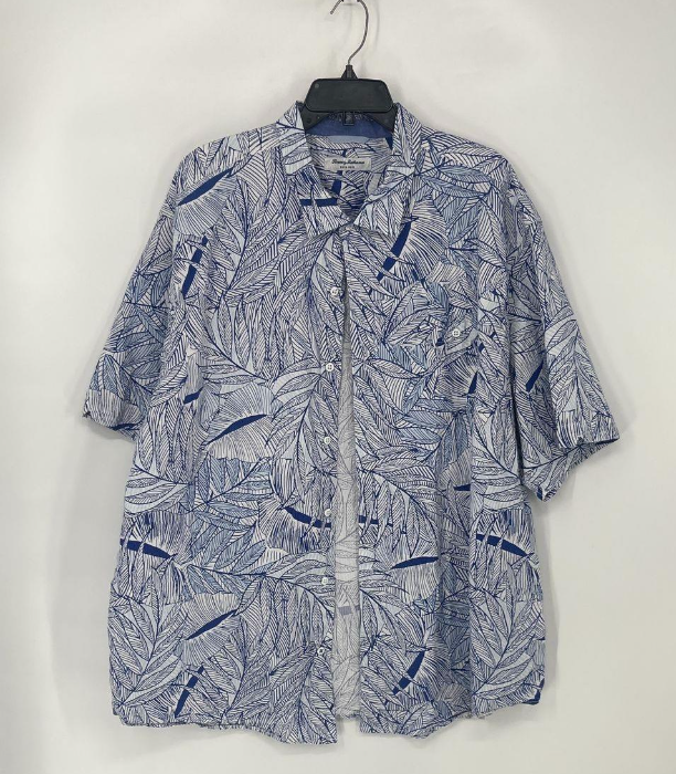 Tommy Bahama Men’s 3XL Linen Blend Short Sleeve Button-Up Shirt Bundle (2)