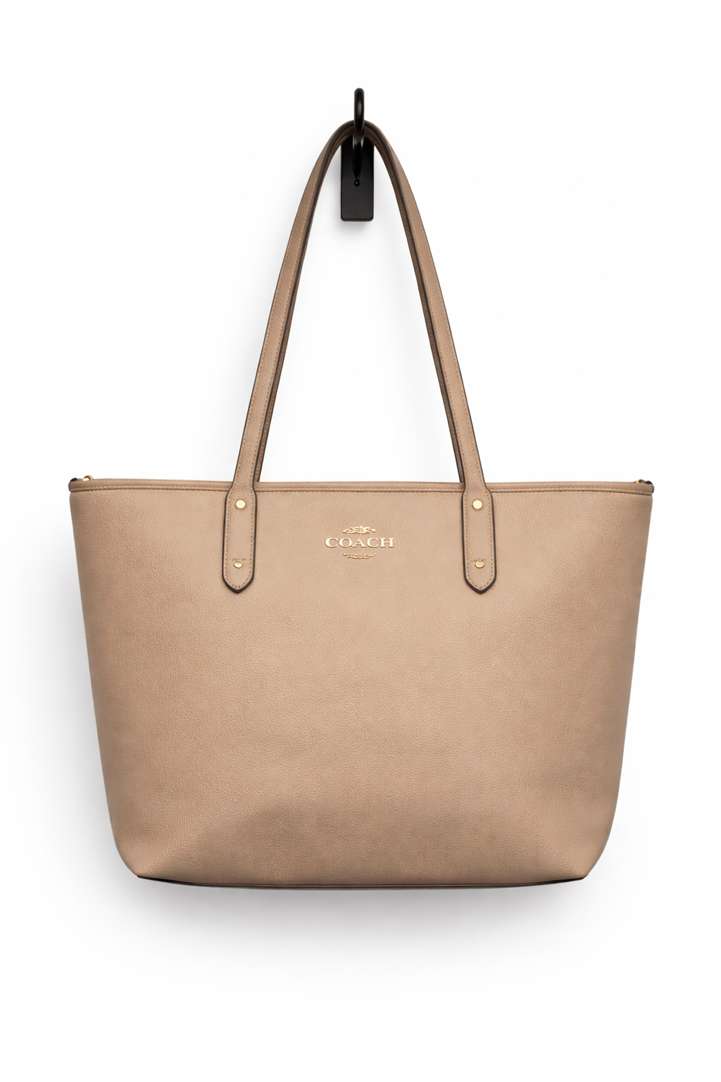 Coach Butterscotch Leather Tote F57522 Tan Pebbled Leather Shoulder Bag Large Designer Handbag