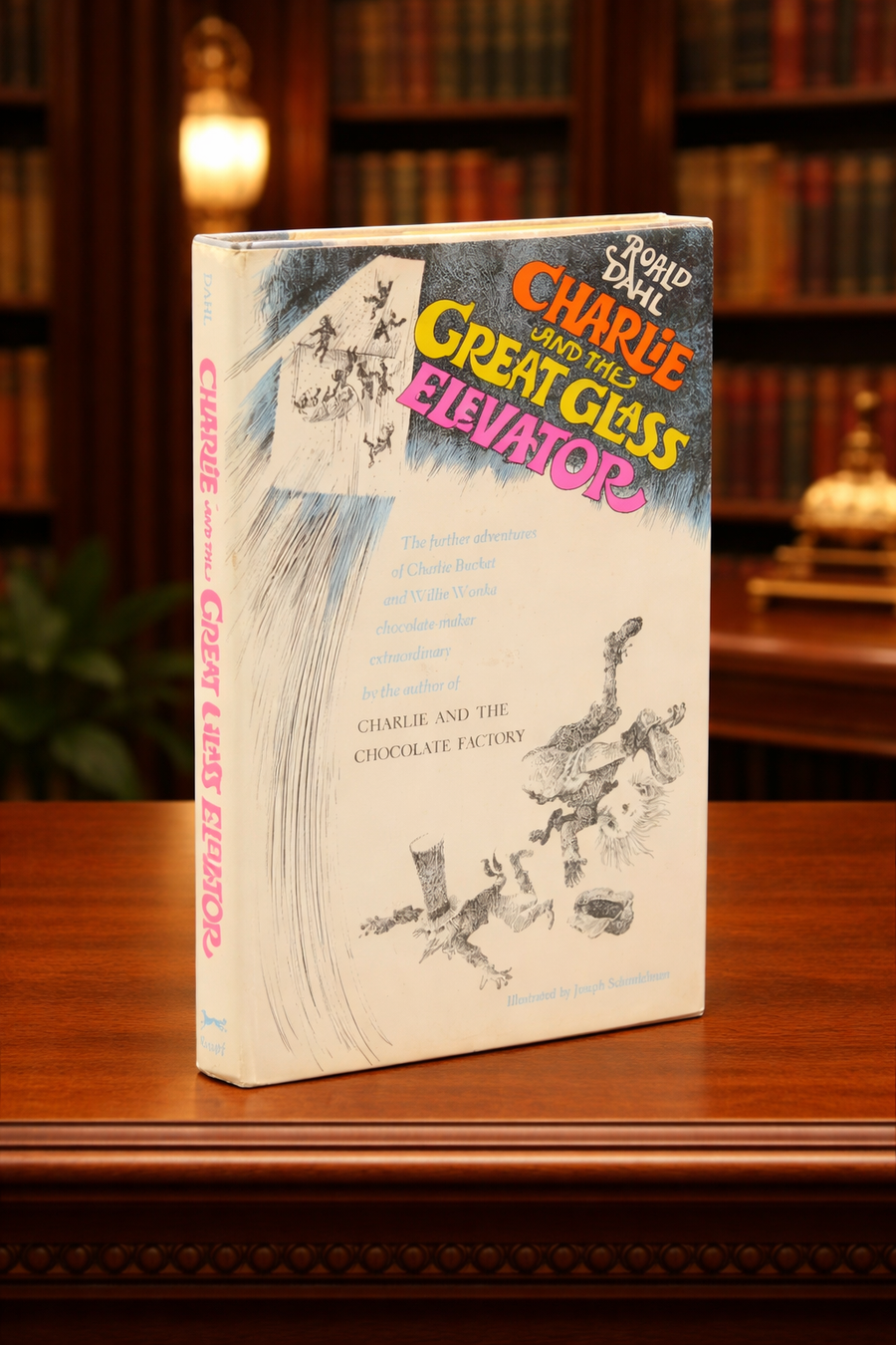 Charlie and the Great Glass Elevator by Roald Dahl, 1972 Knopf first edition in dust jacket