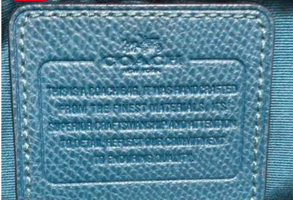 Coach Jacquard and Leather Zip Top Tote Khaki and Atlantic Blue F55364